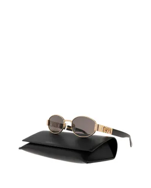 DSQUARED2 EYEWEAR ロゴ入りオーバルフレームサングラス - サムネイル3