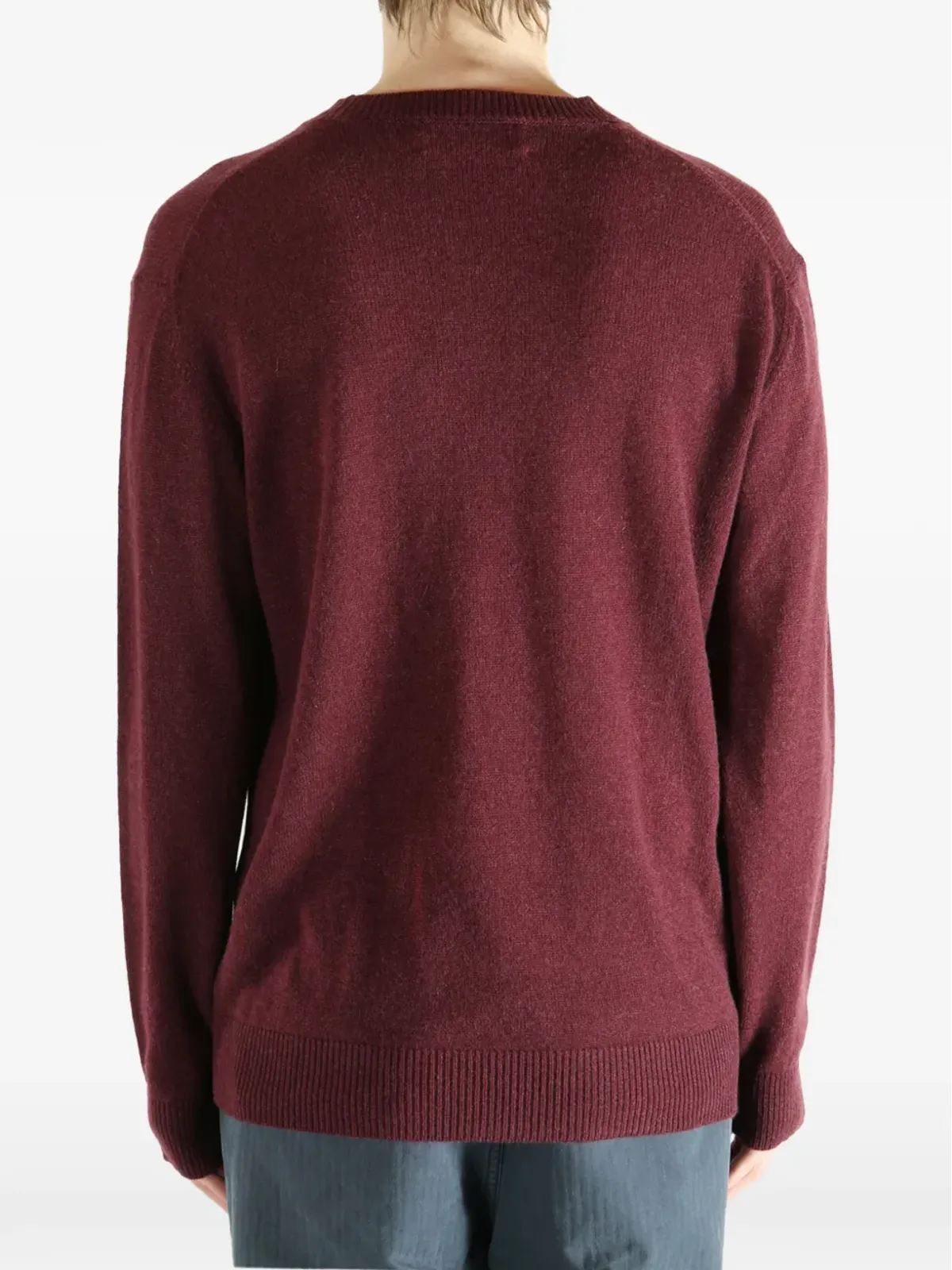 The Elder Statesman クルーネック長袖セーター - レッド - 画像5
