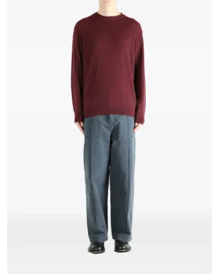 The Elder Statesman クルーネック長袖セーター - レッド - サムネイル2