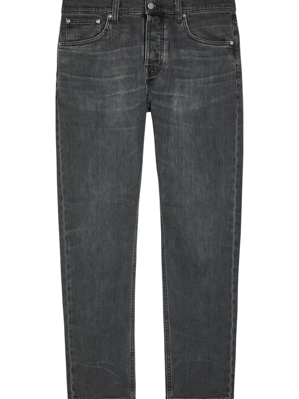 Nudie Jeans オリー ボタン付きデニムストレートジーンズ - グレー - 画像2