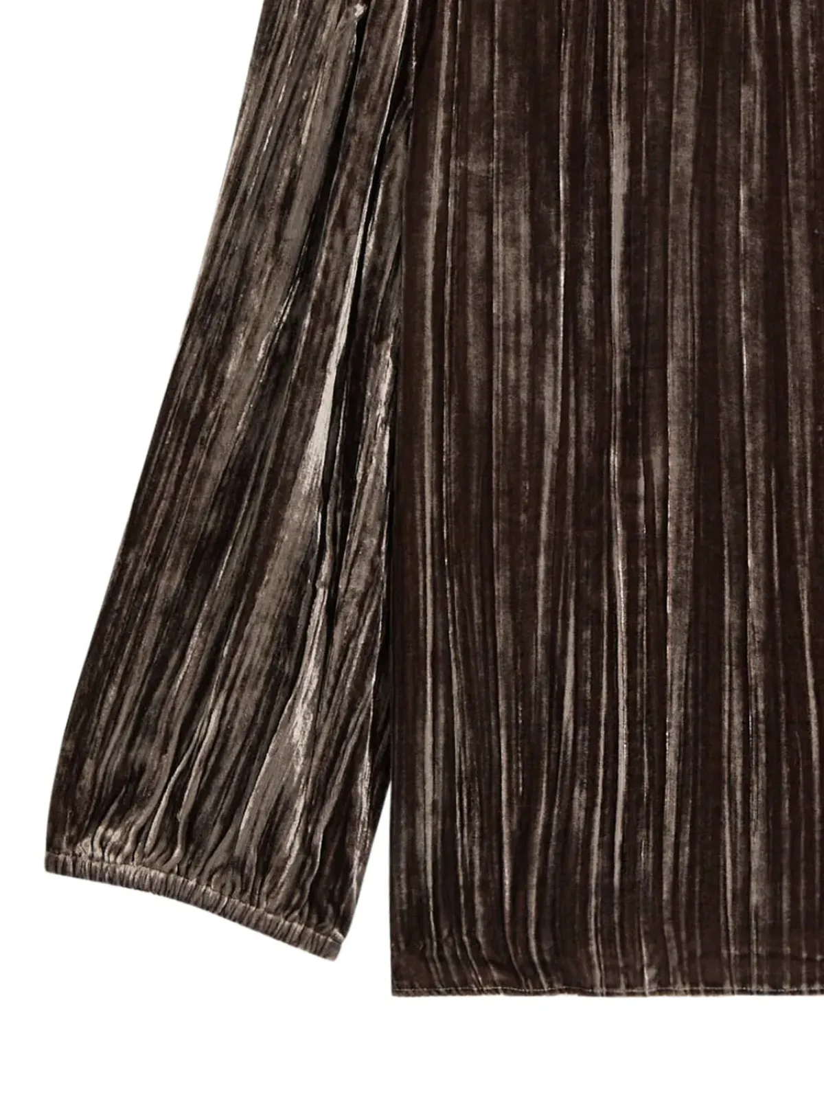 Eileen Fisher ベルベット丸首トップ - 画像2