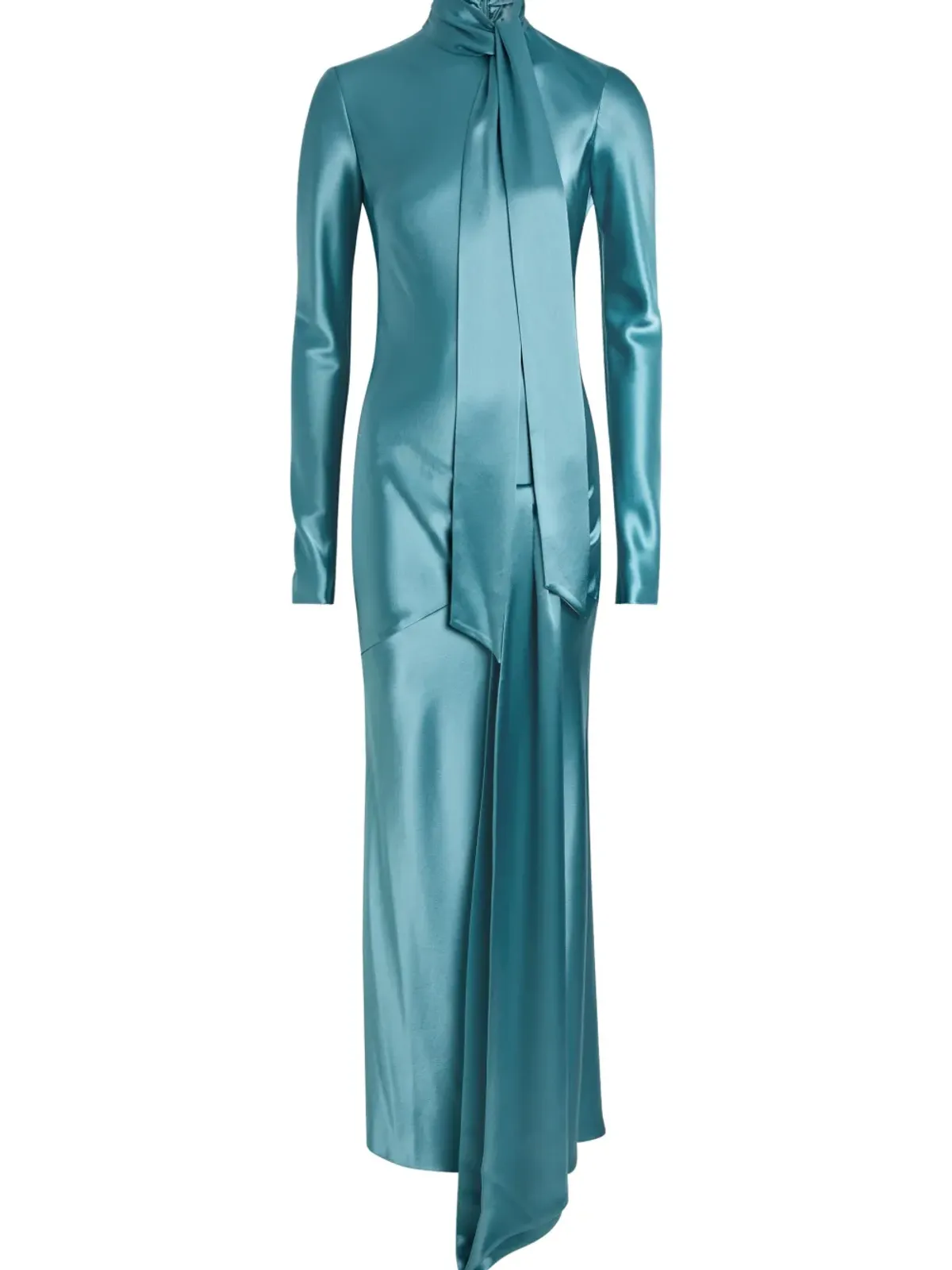 Galvan London Emilie tie draped midi dress - 画像2