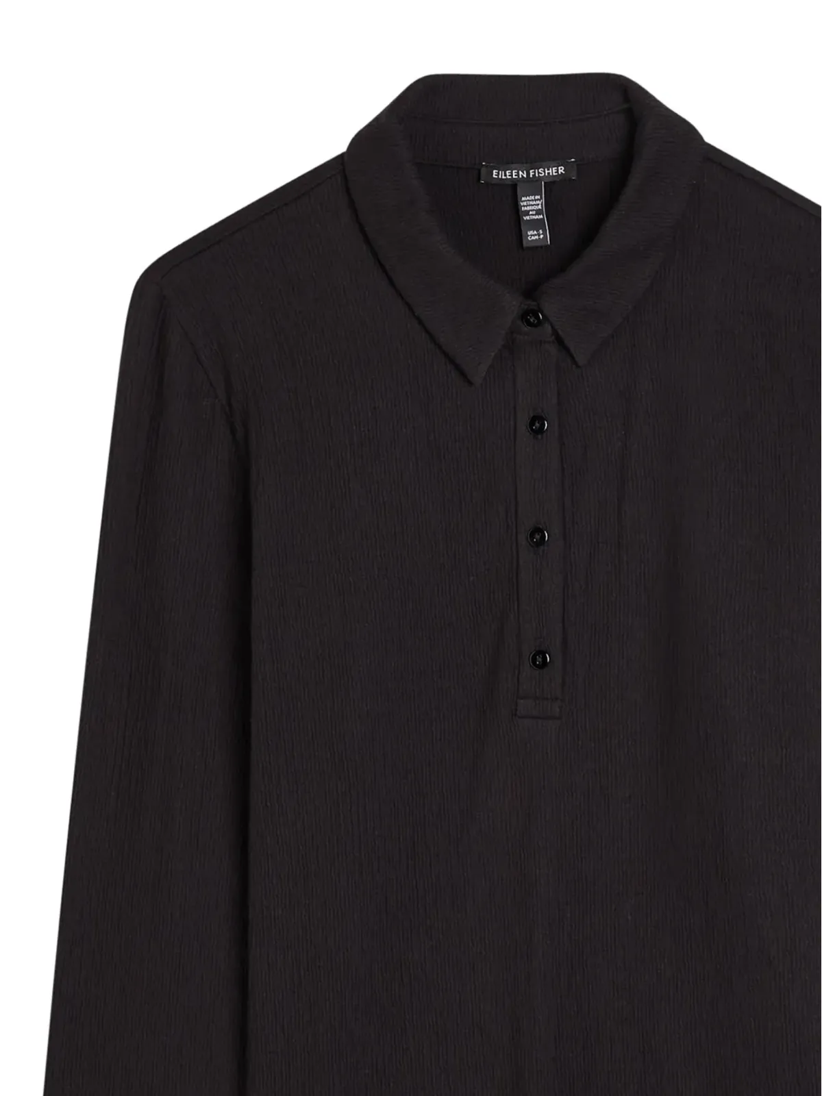 Eileen Fisher ボタンアップポロトップ - 画像2