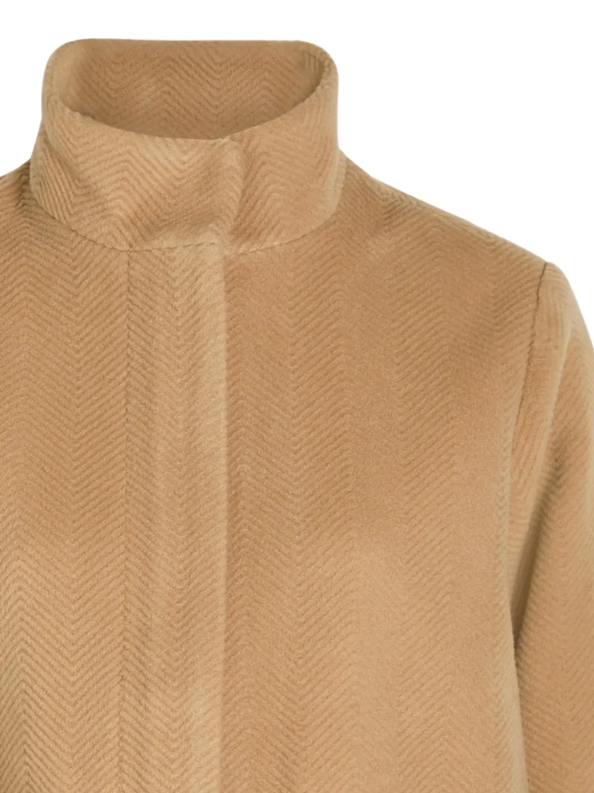 Eileen Fisher ヘリンボーン柄ポケットジャケット - 画像2