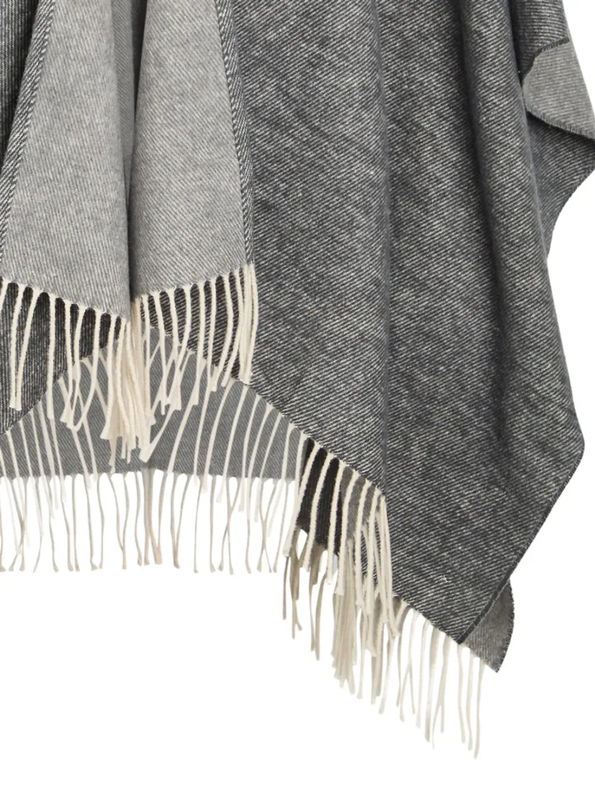 Eileen Fisher フリンジポンチョ - 画像2