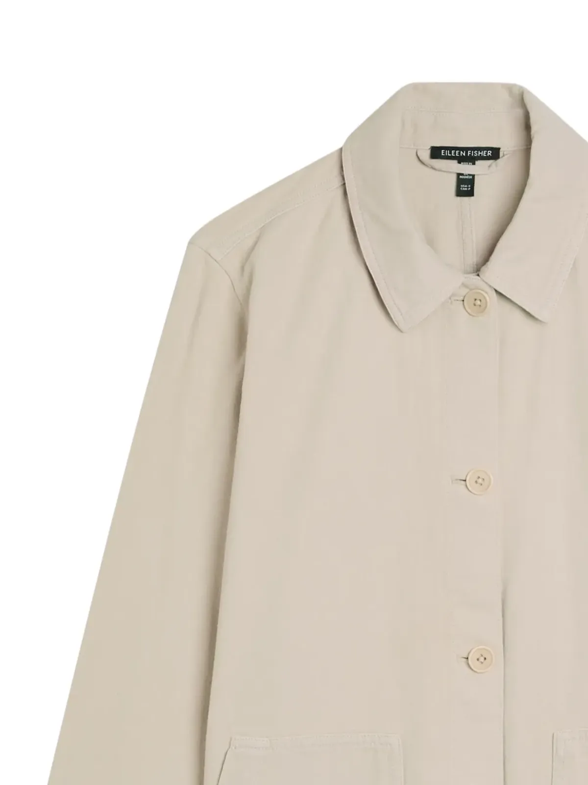 Eileen Fisher パッチポケットコート - Neutrals - 画像2