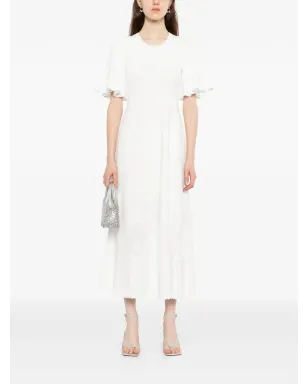Needle & Thread scallop lace pointelle knit gown - White - サムネイル2