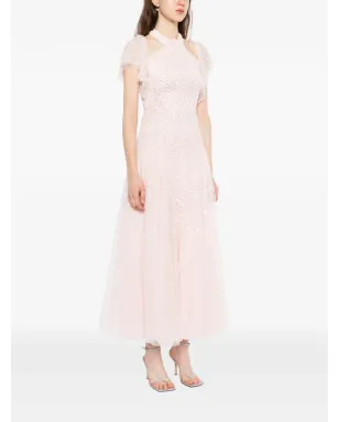 Needle & Thread スカラップ付きスパンコール ホルターネック ガウン - サムネイル3