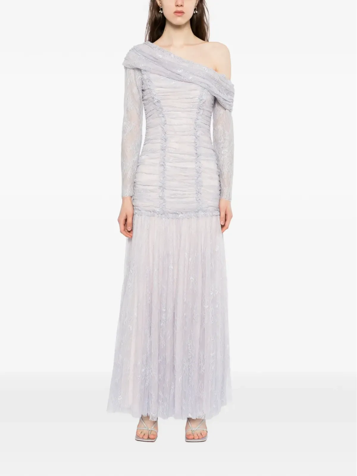 Needle & Thread Gigi レースのワンショルダードレス - 画像2