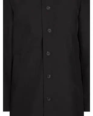 RAITH woven button coat - Black - サムネイル2