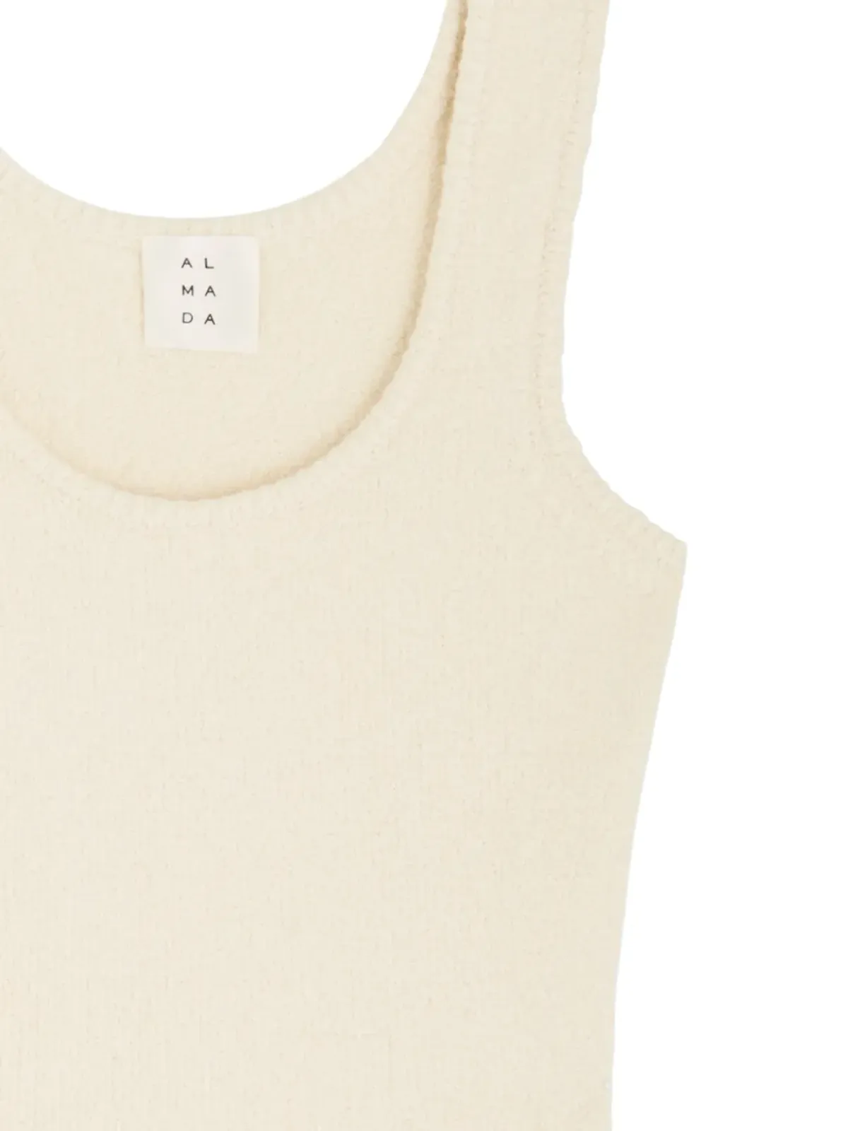 Almada Label Riri scoop-neck top - Neutrals - 画像2
