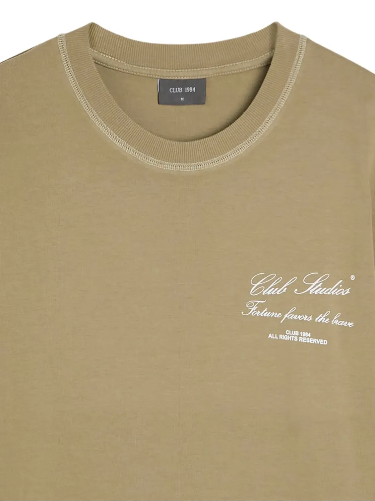 CLUB 1984 テキストプリント クルーネック Tシャツ - 画像2