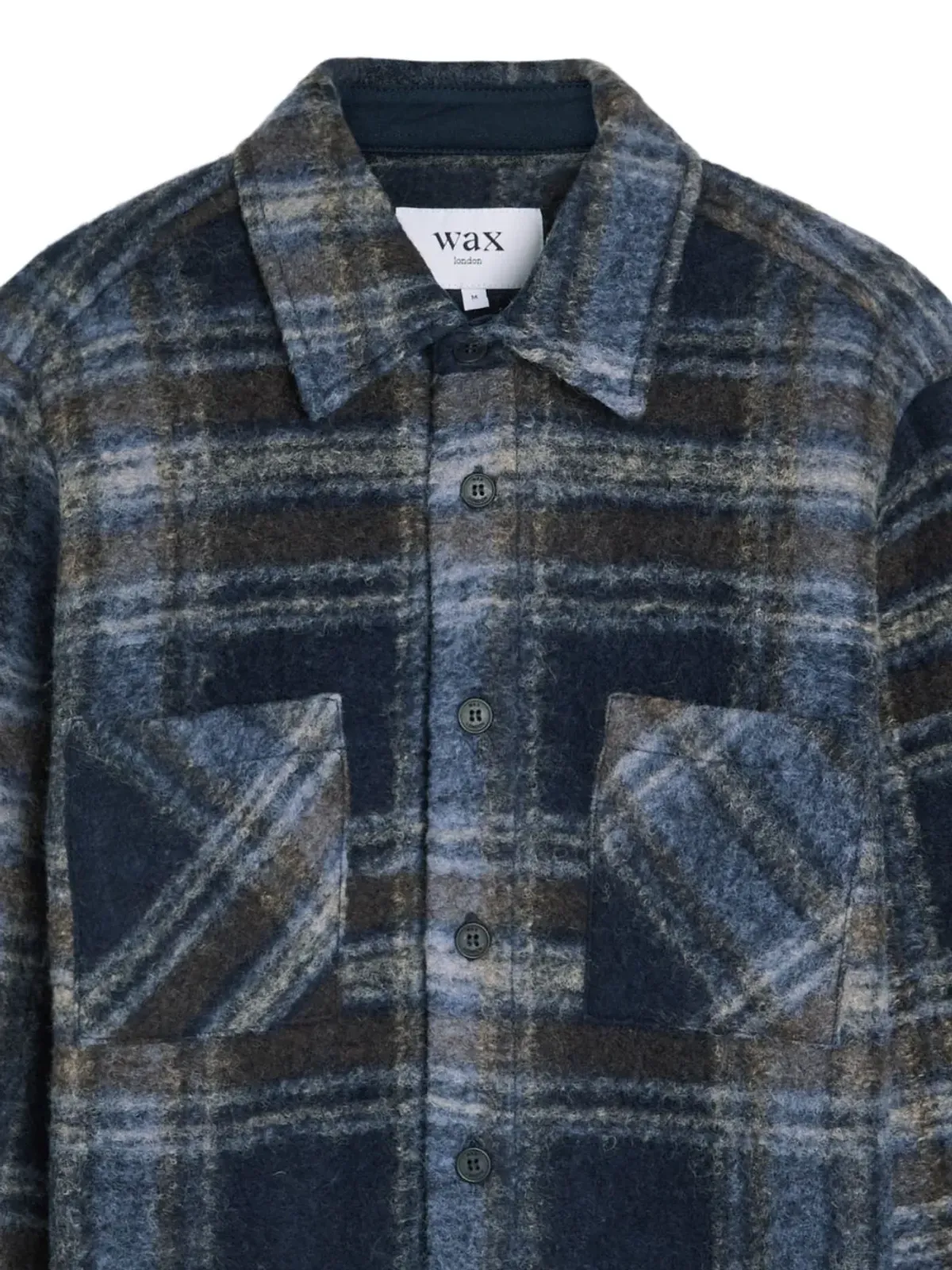 Wax London 胸ポケット付き チェック柄 シャツジャケット - 画像2