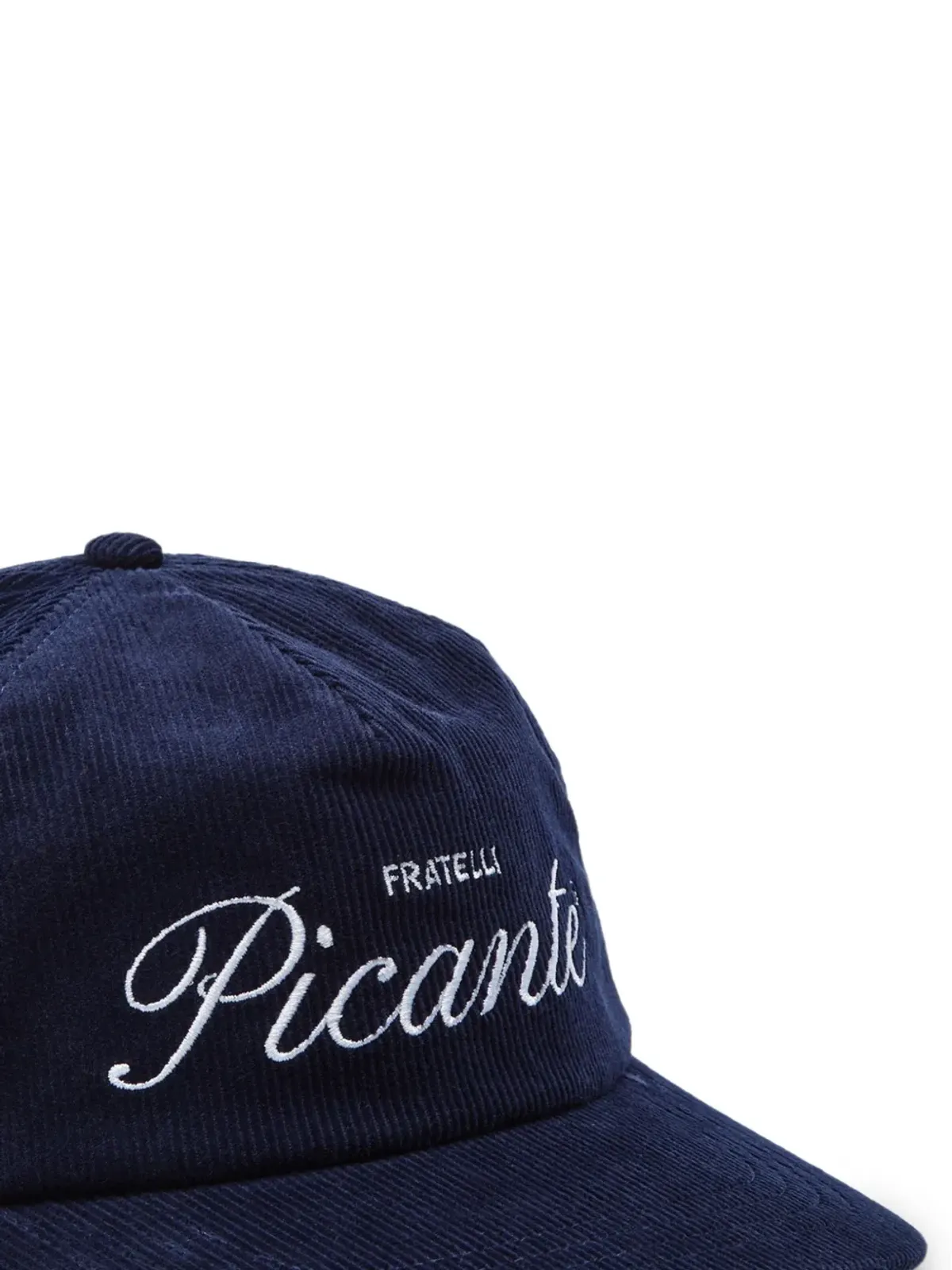 PICANTE ロゴ刺繍コーデュロイキャップ - ブルー - 画像2