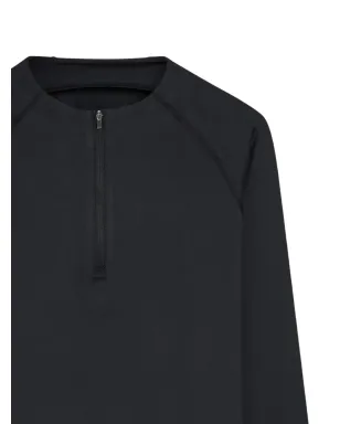 CONDITION WEAR クォータージップ・スウェットシャツ - ブラック - サムネイル2