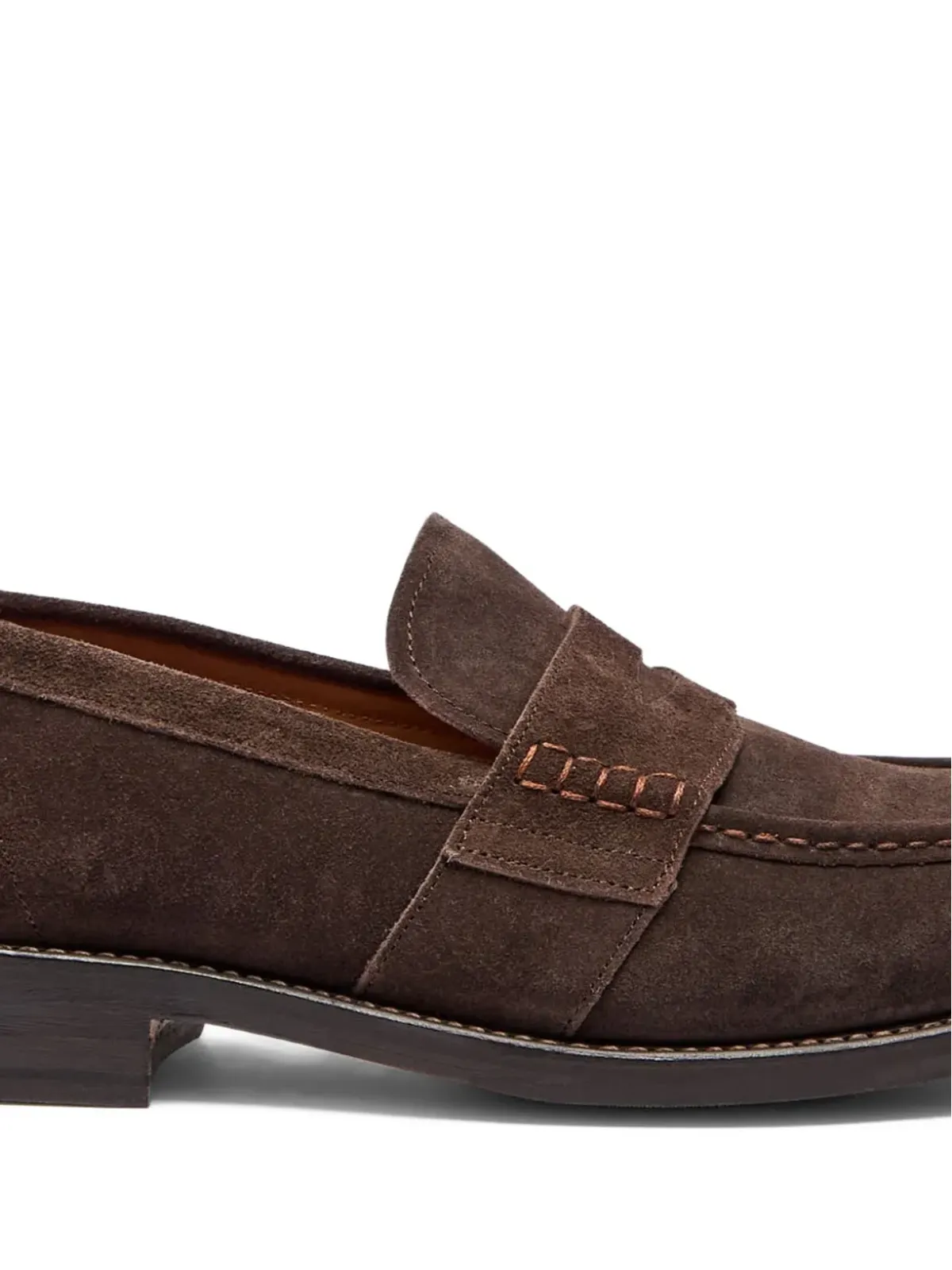 Grenson ステッチド・スエード ローファー - 画像2