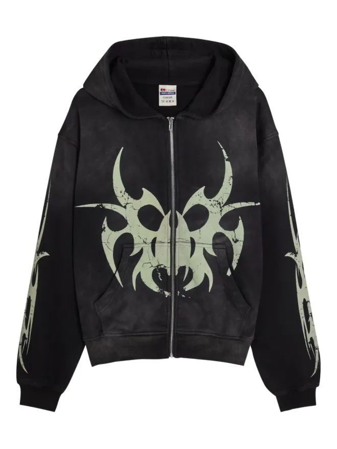 CHEW FOREVER CHEW FOREVER グラフィックジップアップフーディの商品画像