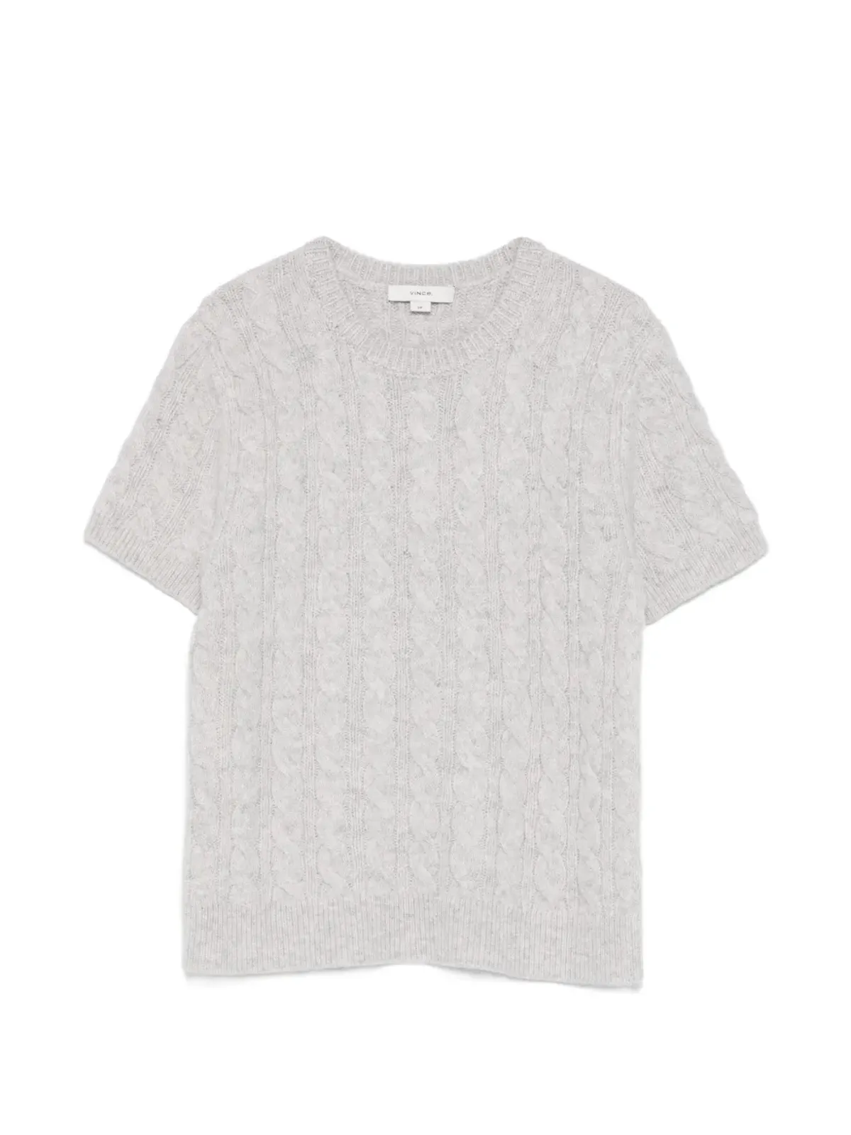 Vince ケーブルニットTシャツ - Grey - 画像1