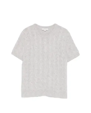 Vince ケーブルニットTシャツ - Grey - サムネイル1