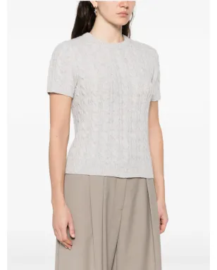 Vince ケーブルニットTシャツ - Grey - サムネイル3