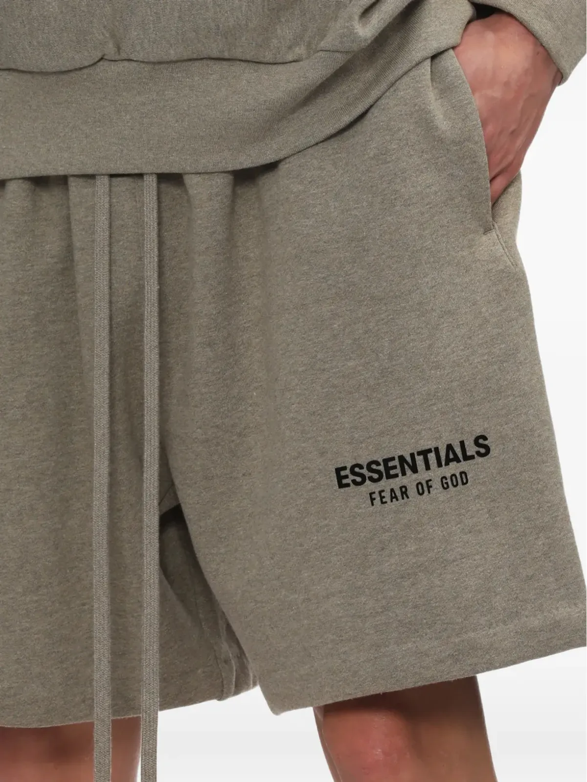FEAR OF GOD ESSENTIALS ドローストリング付き トラックショーツ - グレー - 画像5