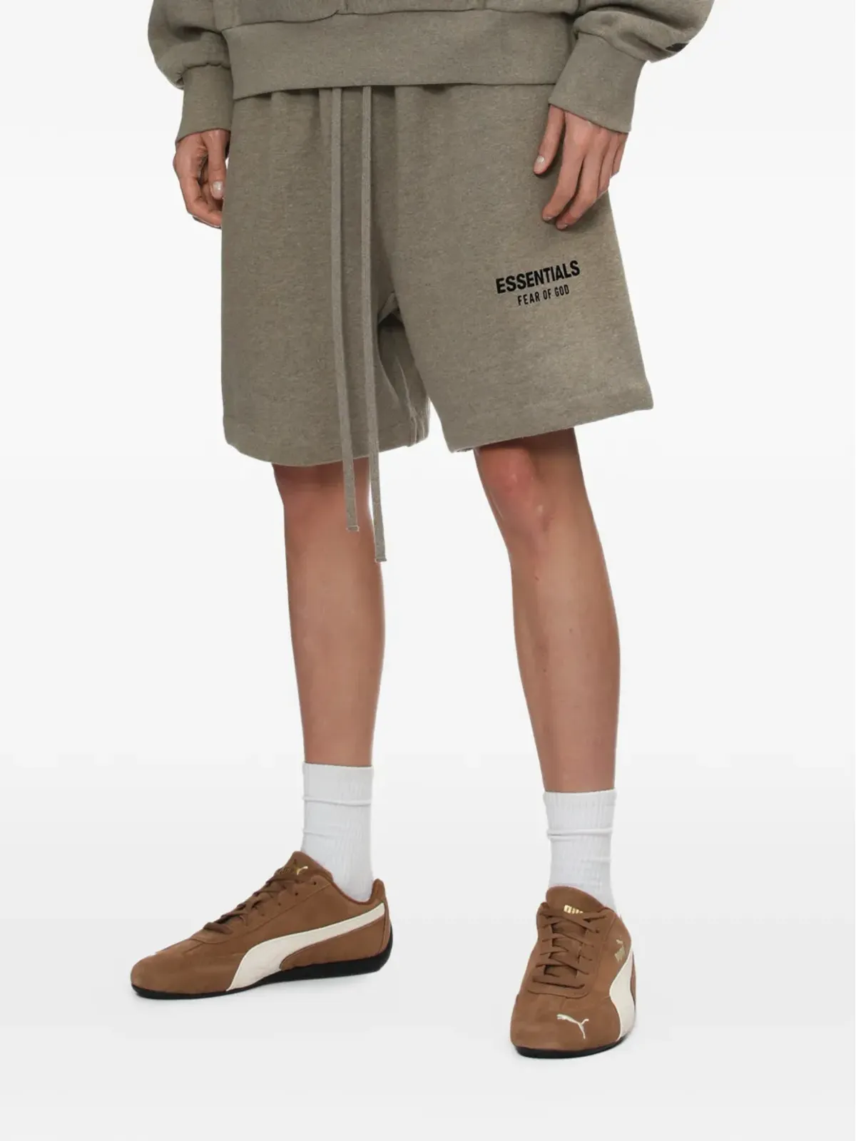 FEAR OF GOD ESSENTIALS ドローストリング付き トラックショーツ - グレー - 画像3