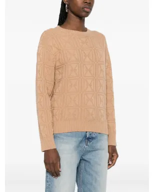 John Richmond パターンニットセーター ブラウン - サムネイル3