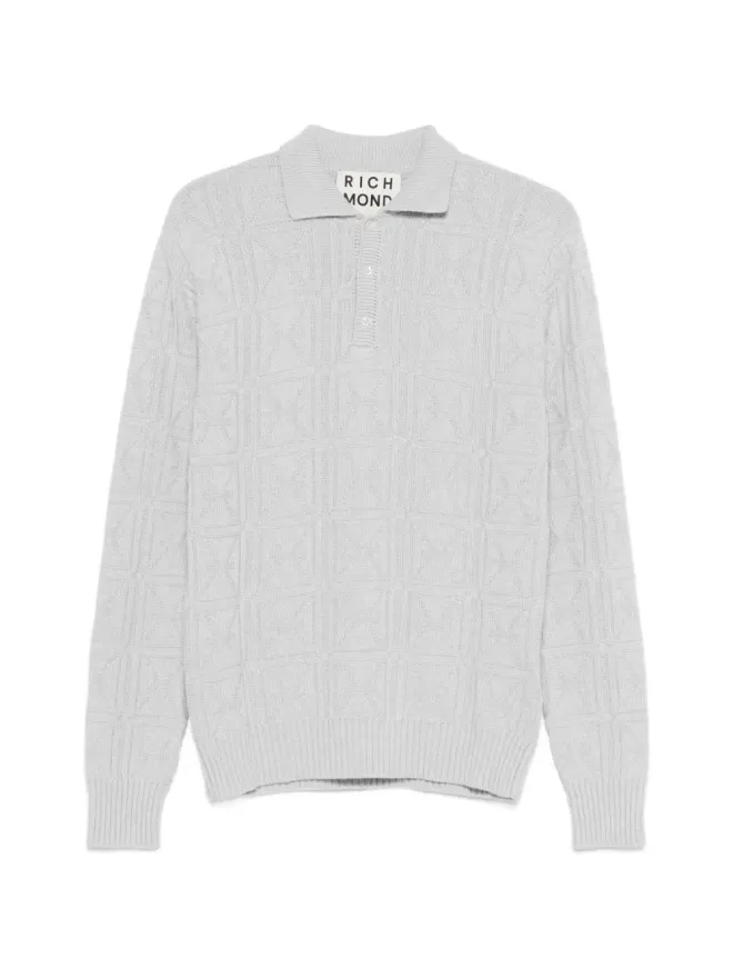 John Richmond John Richmond 柄入りポロシャツの商品画像