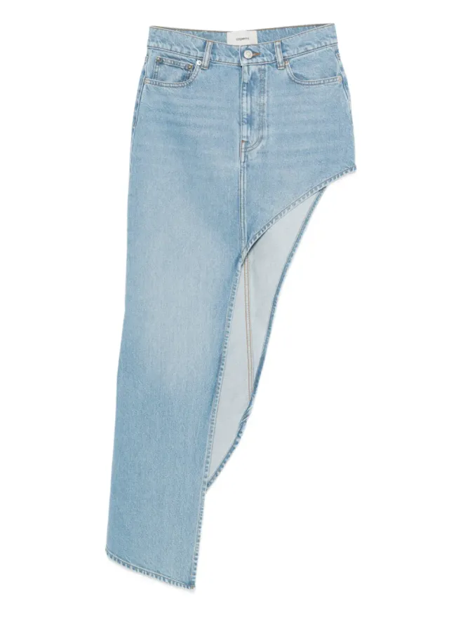 Coperni Coperni アシンメトリックパネルスカート - Blueの商品画像