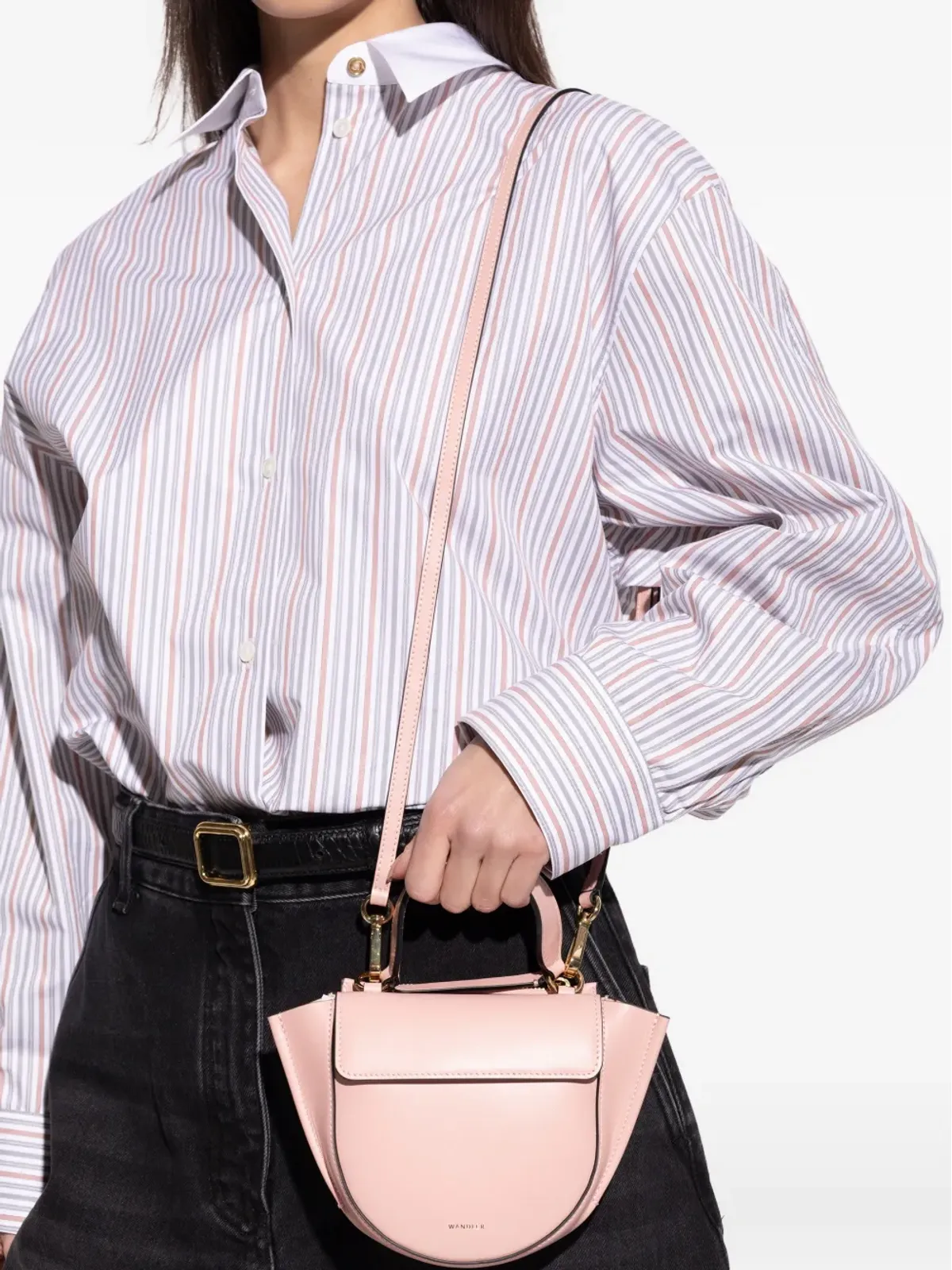 Wandler ホルテンシア ピコラ ハンドル レザー トートバッグ - Pink - 画像2