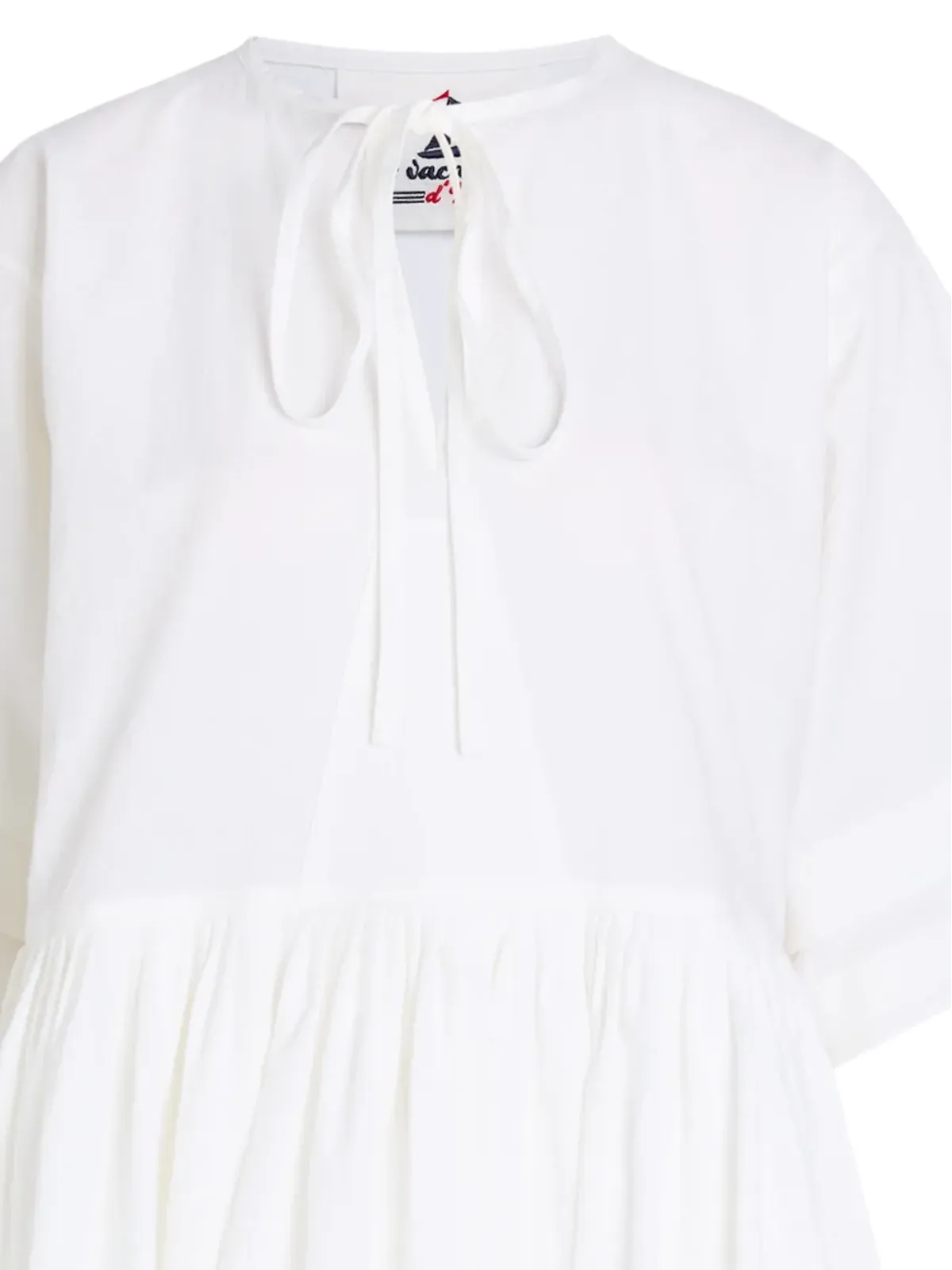 LES VACANCES D'IRINA タイネック・半袖ミニドレス - 画像2