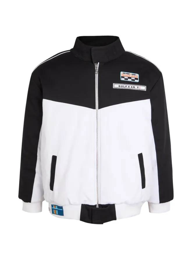 AN-Y1 AN-Y1 ロゴパッチ ボンバージャケット - ブラックの商品画像