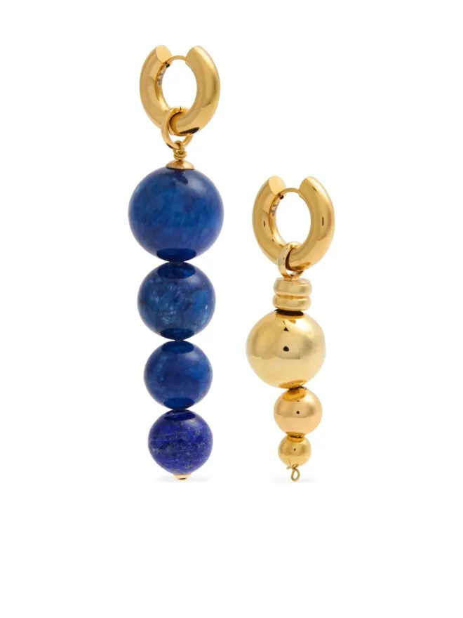 Timeless Pearly Timeless Pearly アシンメトリックフープイヤリングの商品画像