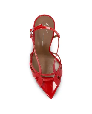 Giuseppe Zanotti Intrigo ストラップ付きスティレットヒール サンダル - 赤 - サムネイル3