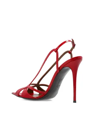 Giuseppe Zanotti Intrigo ストラップ付きスティレットヒール サンダル - 赤 - サムネイル4