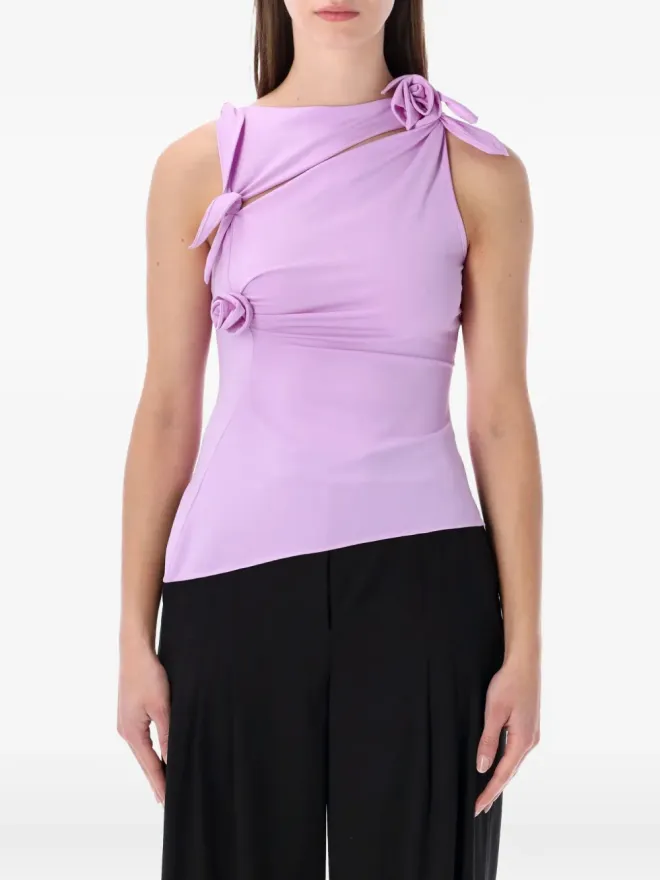 Coperni Coperni フローラルノットトップ - Purpleの商品画像