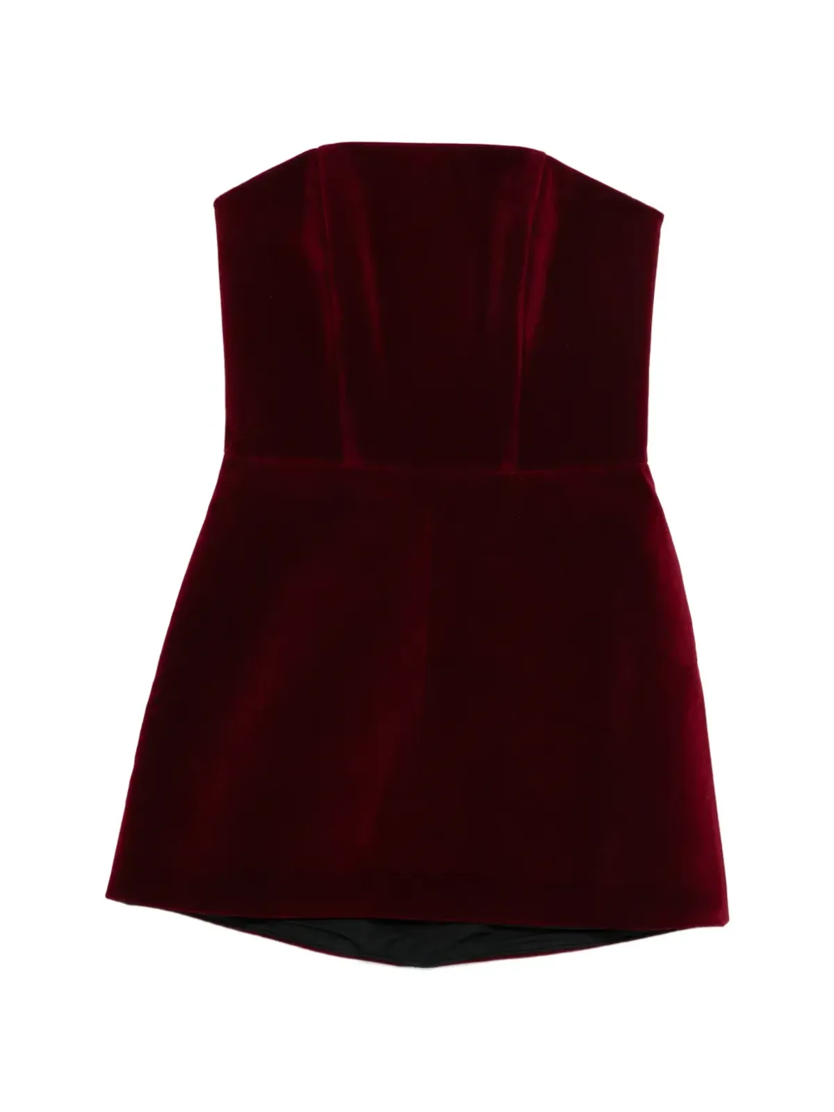 Vestiaire d'un Oiseau Libre ストラップレスベルベットミニドレス - 画像1