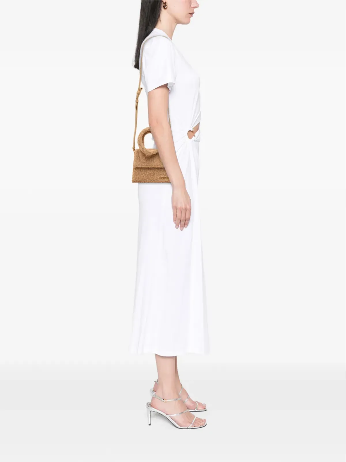 Jacquemus Pre-Owned ブークレ ラフィア Le Chiquito Noeud サッチェル - ブラウン - 画像2