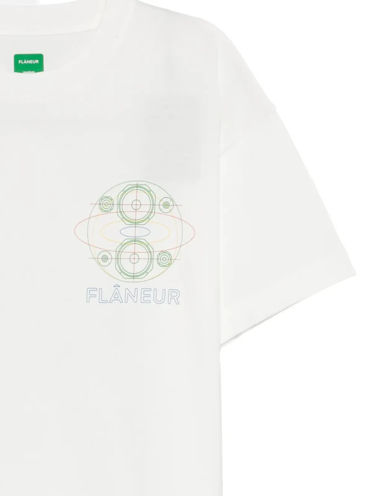 FLÂNEUR スピーカーグラフィックプリントTシャツ - 画像3