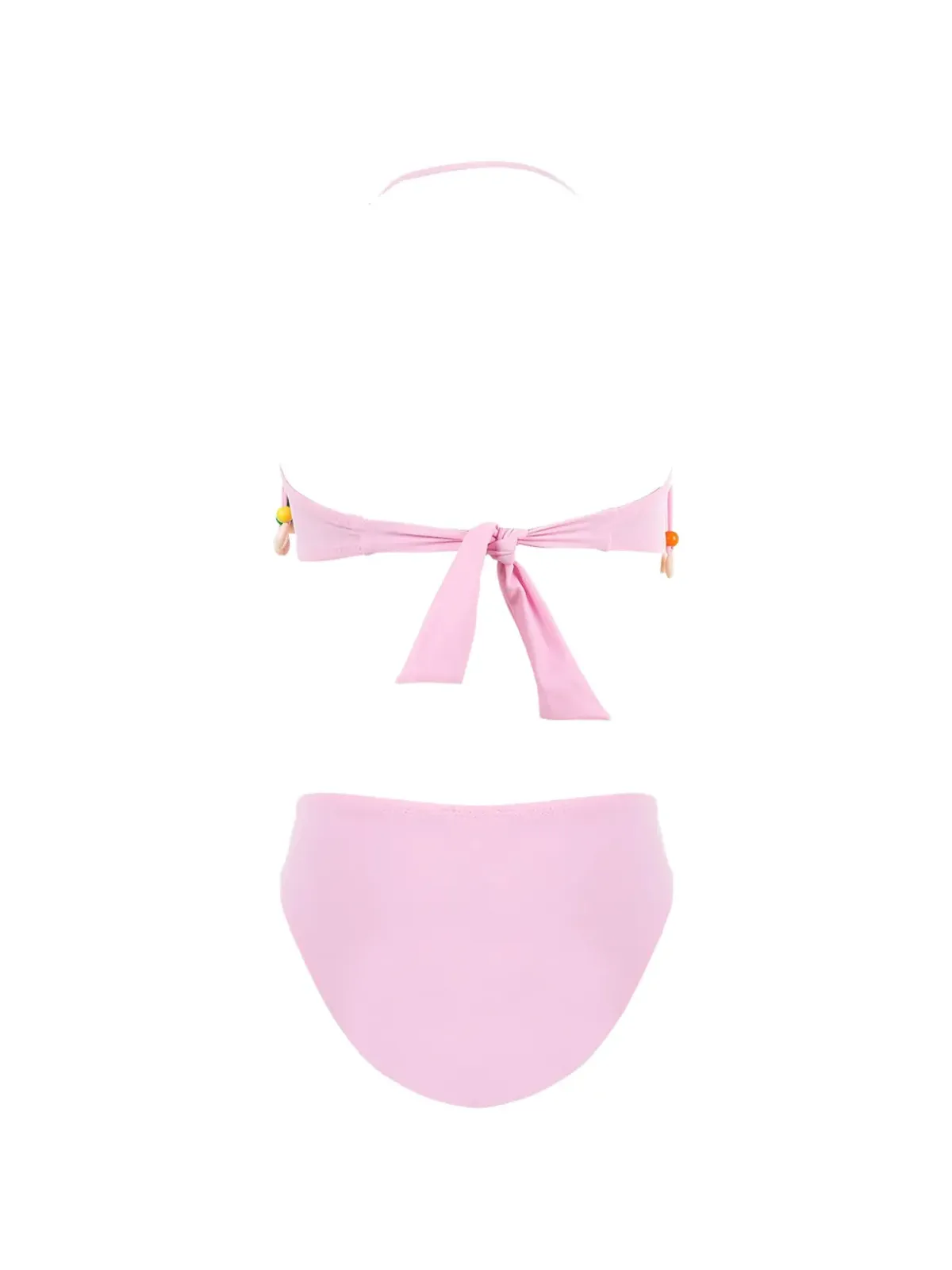 Nessi Byrd Kids Gabriella beaded fringed swimsuit - Pink - 画像2