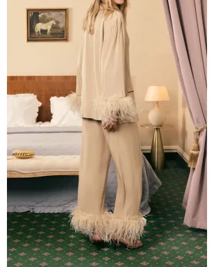 Sleeper パーティー用 デタッチャブルフェザー付き パジャマ - サムネイル4