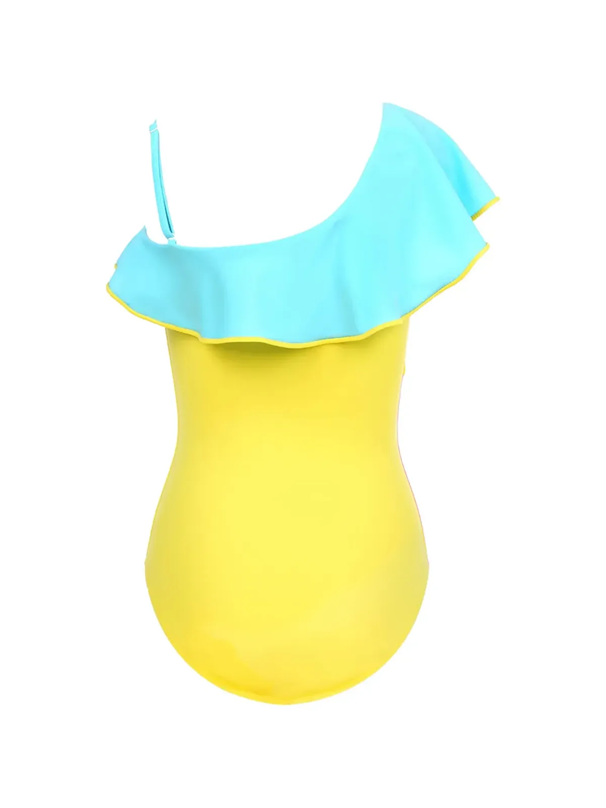 Nessi Byrd Kids Judie ruffled colour-block swimsuit - 画像2