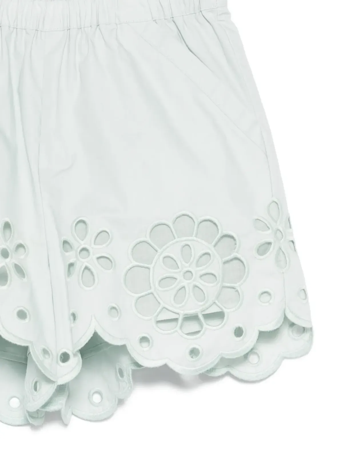 ZIMMERMANN Kids 花柄アップリケ付きスカラップショーツ - 画像3