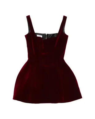 Vestiaire d'un Oiseau Libre ストラクチャードベルベットミニドレス - サムネイル1