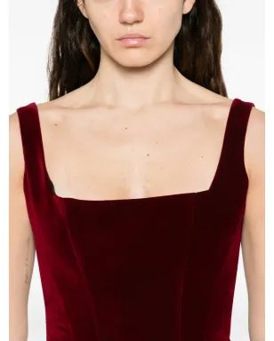 Vestiaire d'un Oiseau Libre ストラクチャードベルベットミニドレス - サムネイル5