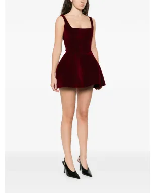 Vestiaire d'un Oiseau Libre ストラクチャードベルベットミニドレス - サムネイル3