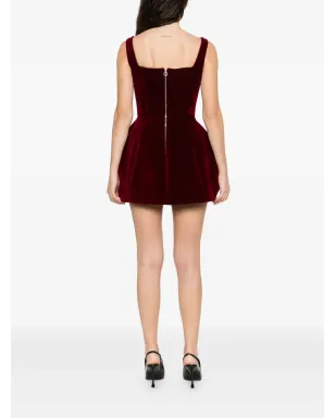 Vestiaire d'un Oiseau Libre ストラクチャードベルベットミニドレス - サムネイル4