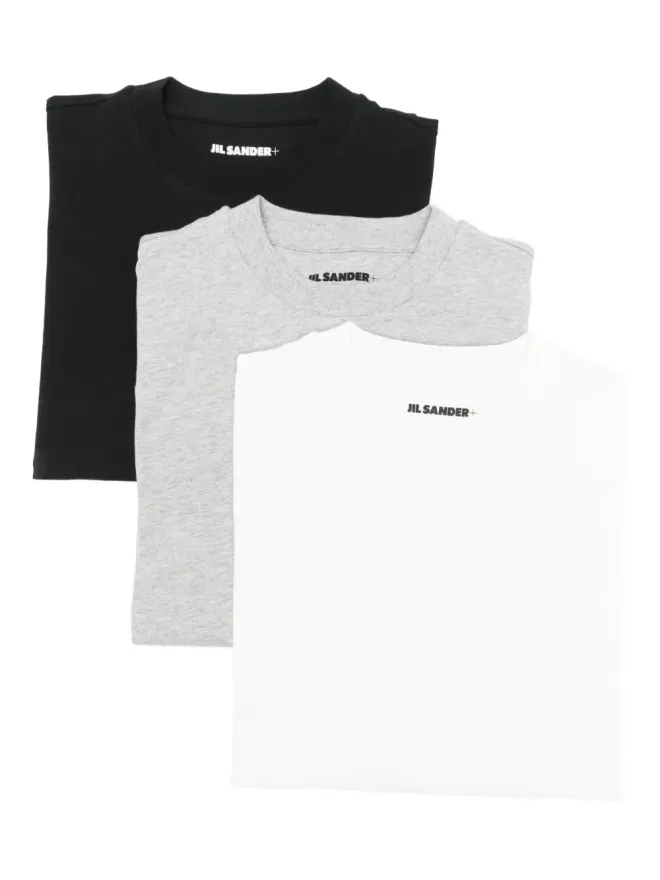 JIL SANDER+ JIL SANDER+ クルーネック Tシャツ（3枚セット） - Blackの商品画像