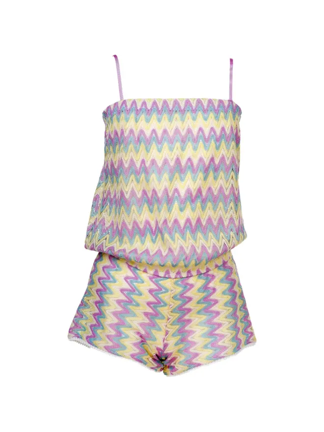 Nessi Byrd Kids Nessi Byrd Kids ジグザグ柄プレイスーツの商品画像