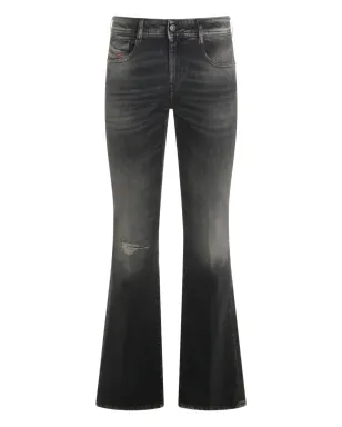 Diesel グレー ダメージ加工 ブーツカットジーンズ - サムネイル1